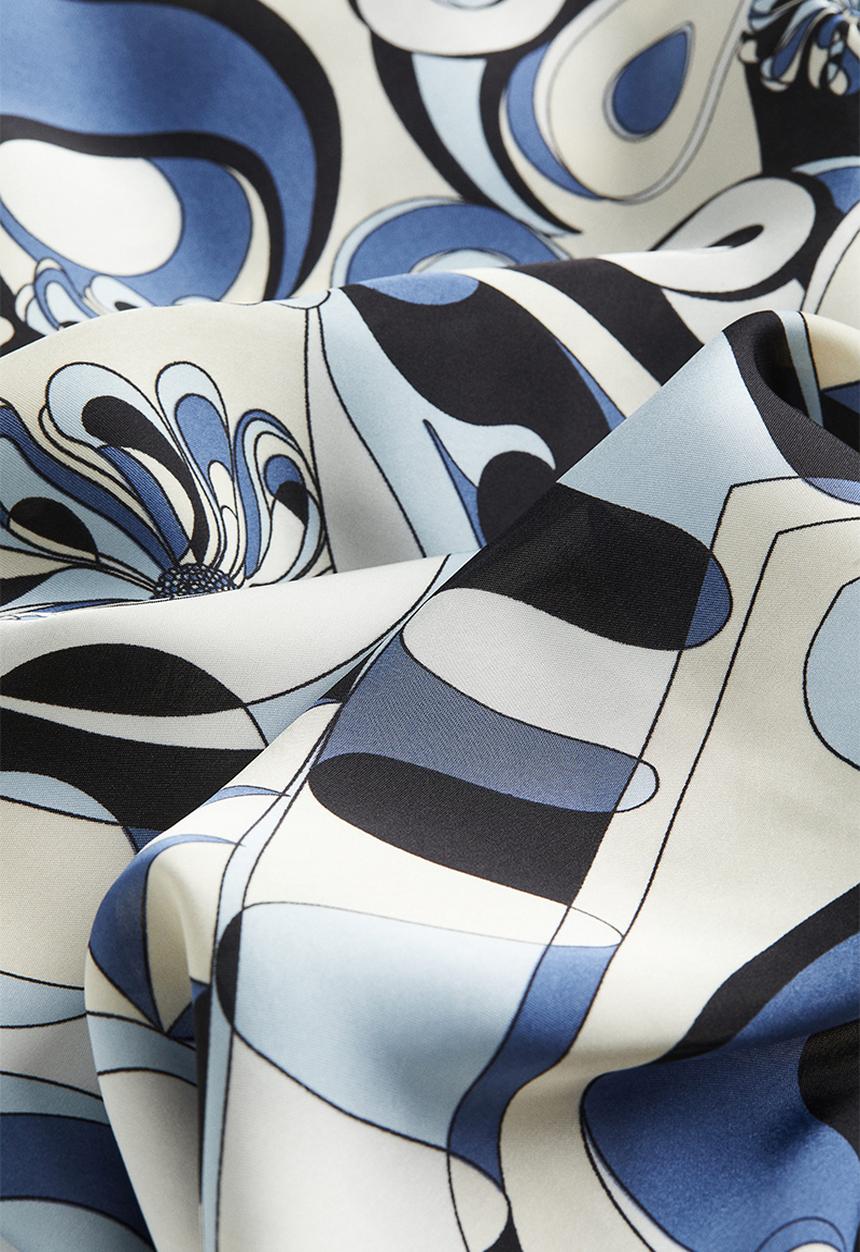 H&M - Wide trousers - blue/patterned