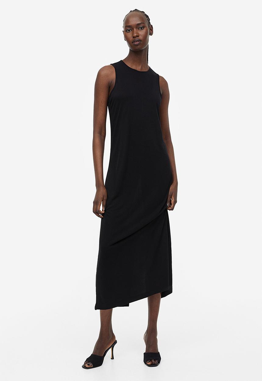 H&M - Sleeveless jersey dress - black