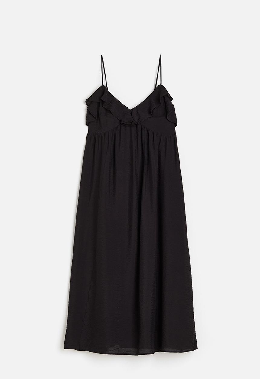 H&M - Sleeveless v-neck dress - black