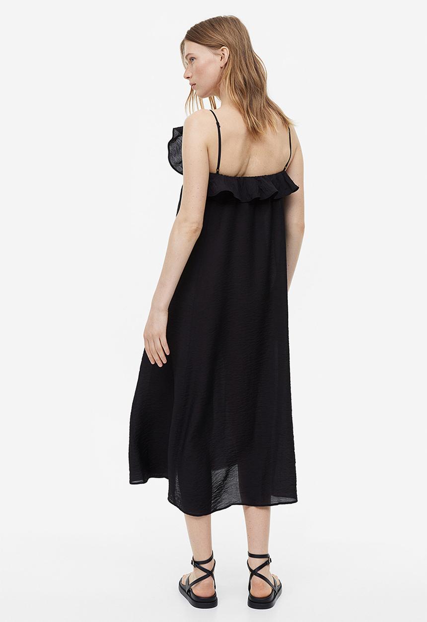 H&M - Sleeveless v-neck dress - black