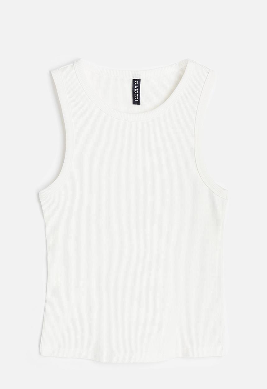 H&M - Ribbed vest top - cream