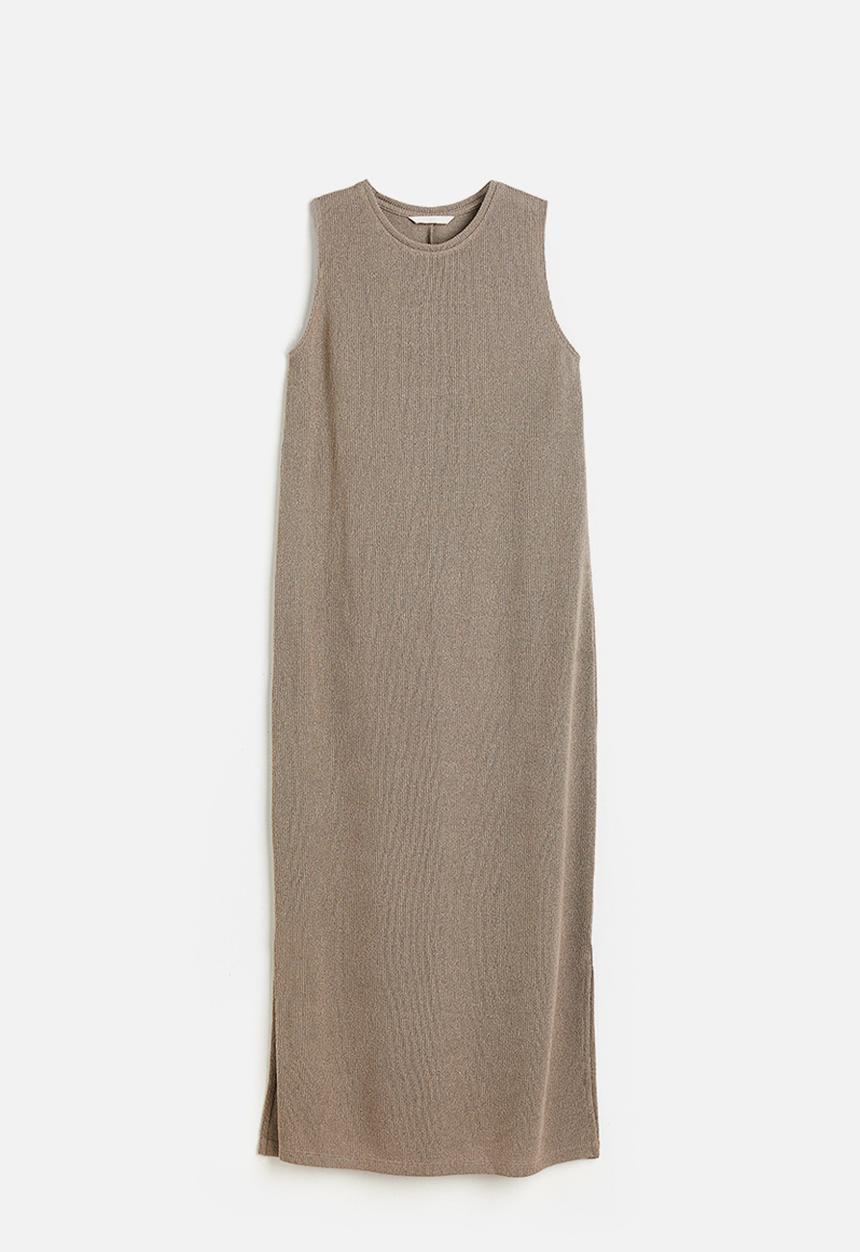 H&M - Sleeveless dress - dark beige