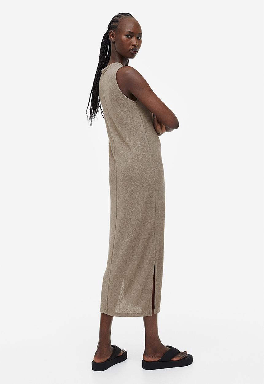 H&M - Sleeveless dress - dark beige