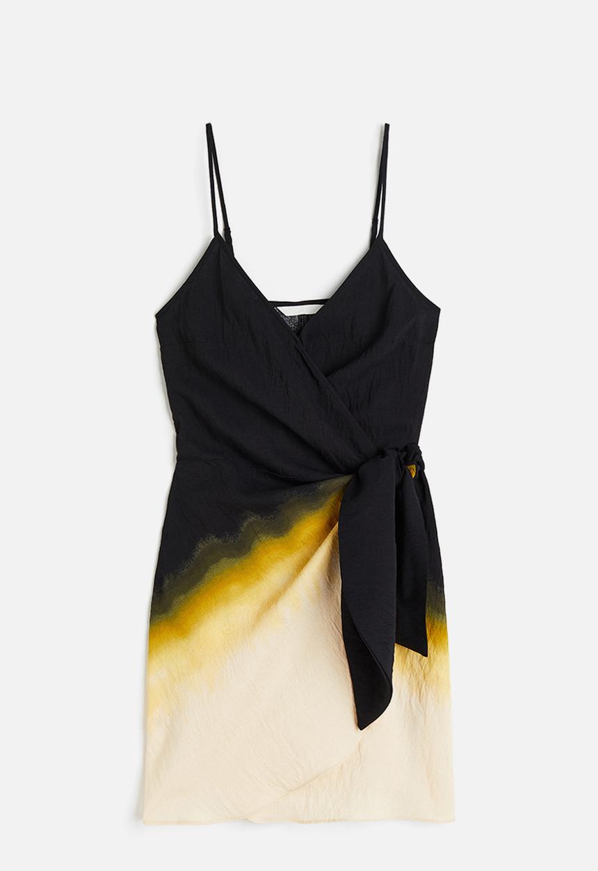 H&M - Wrap dress - black/ombre