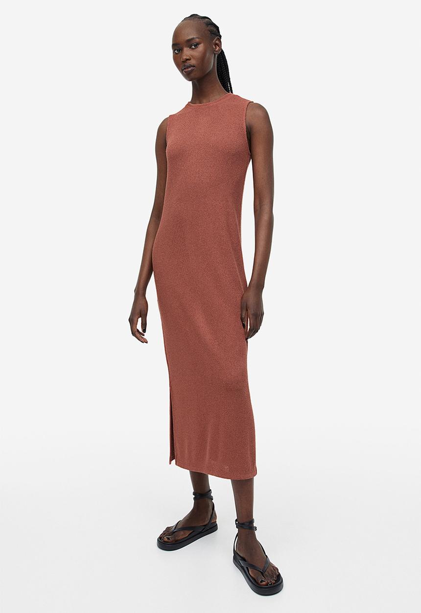 H&M - Sleeveless dress - brick red