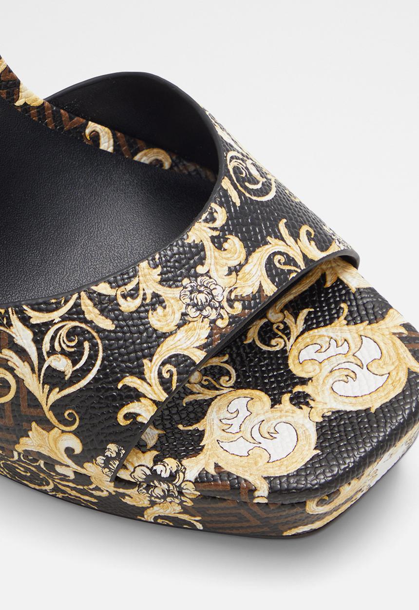 ALDO - Prisilla ankle strap - black/gold multi