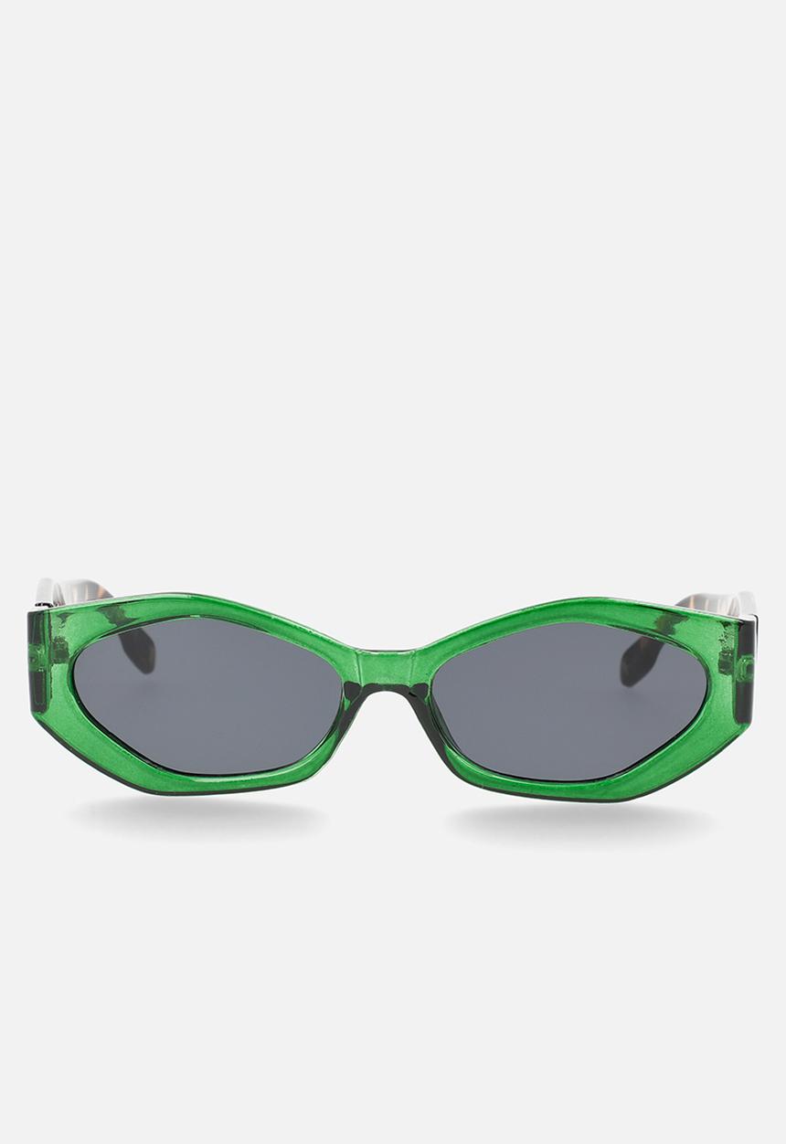 Superbalist - Joy cateye sunglasses - green/brown