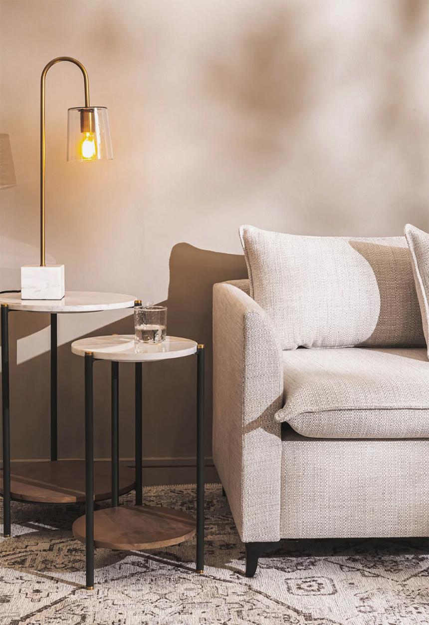 Hertex Haus - Future Bedside Lamp - Almond