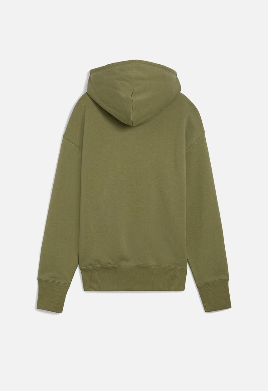 PUMA - Plus Better Classics Relaxed Hoodie Tr - Olive Green