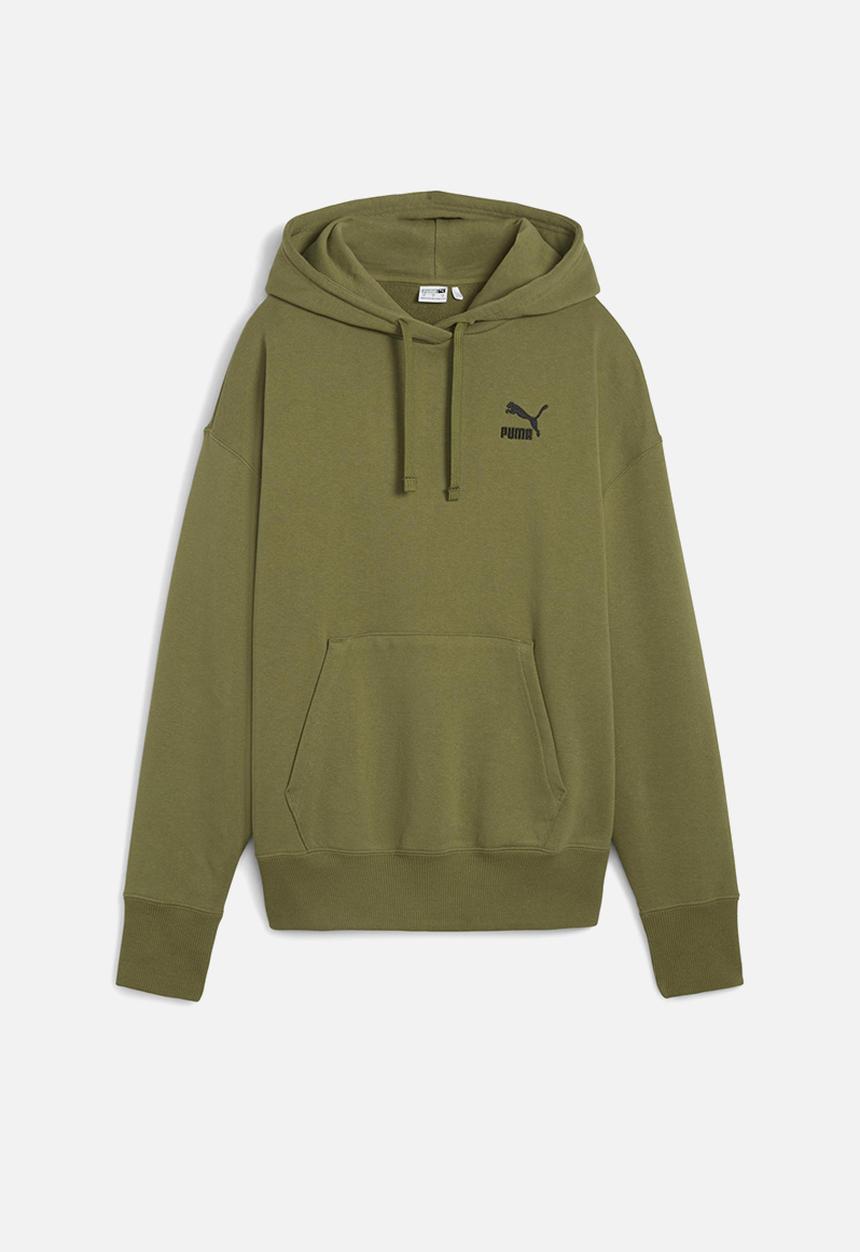 PUMA - Plus Better Classics Relaxed Hoodie Tr - Olive Green