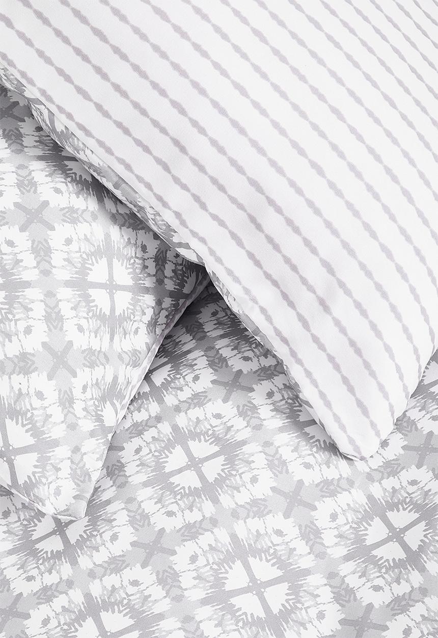 Sixth Floor - Abstract Geo Super Soft Duvet Set - grey