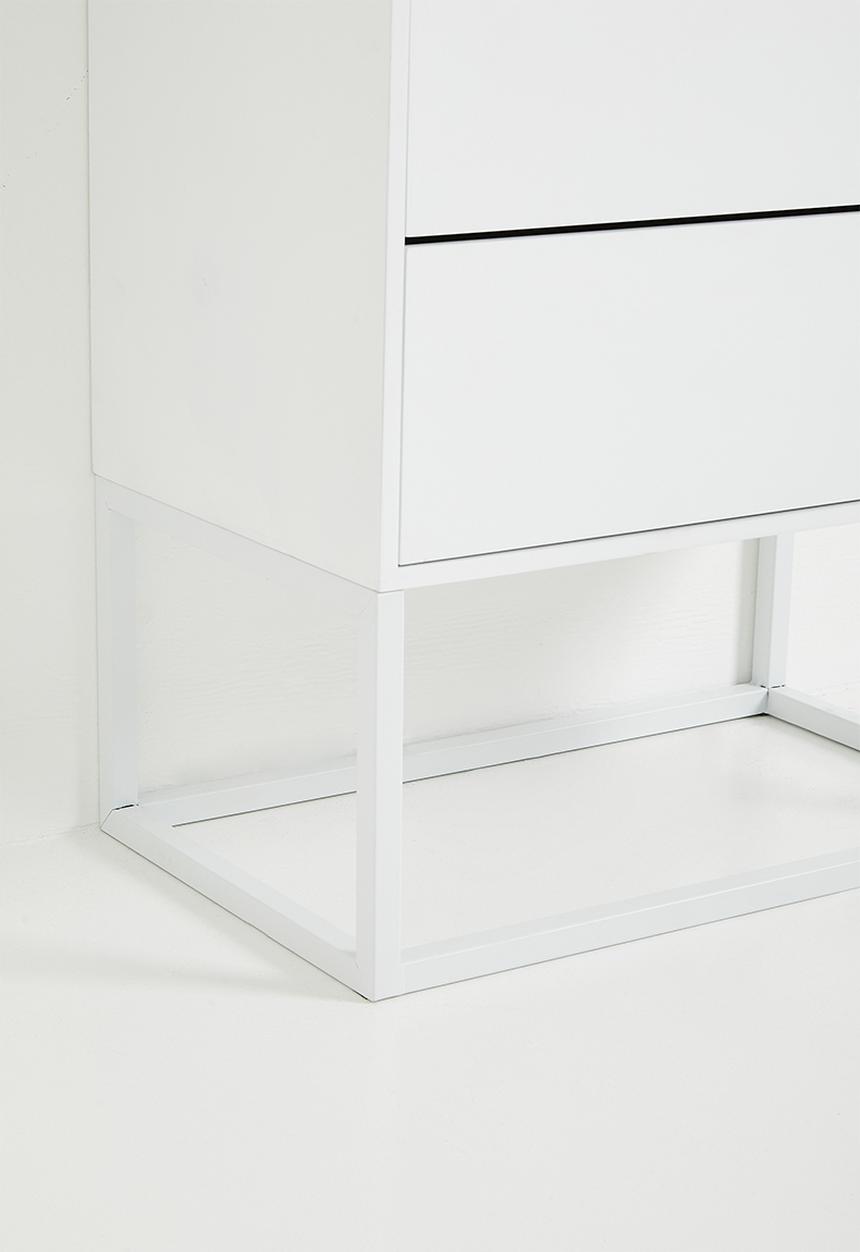 Sixth Floor - Kingston 4 drawers - white