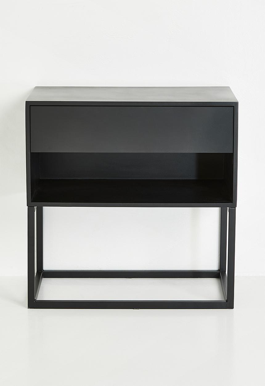Sixth Floor - Kingston bedside table - black