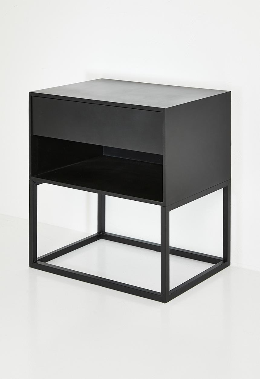 Sixth Floor - Kingston bedside table - black