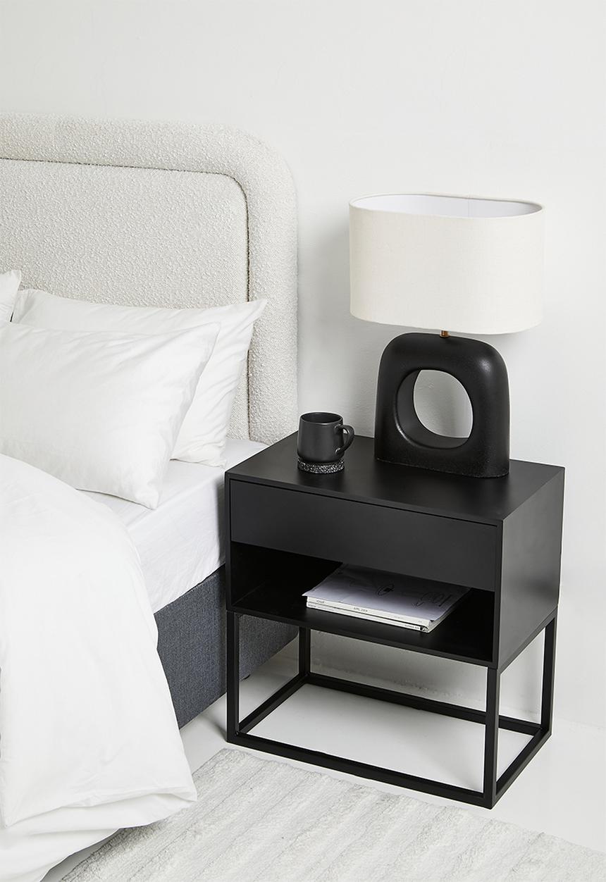Sixth Floor - Kingston bedside table - black