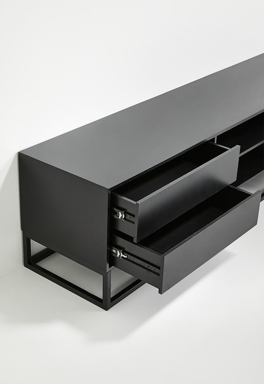 Sixth Floor - Kingston tv unit - black