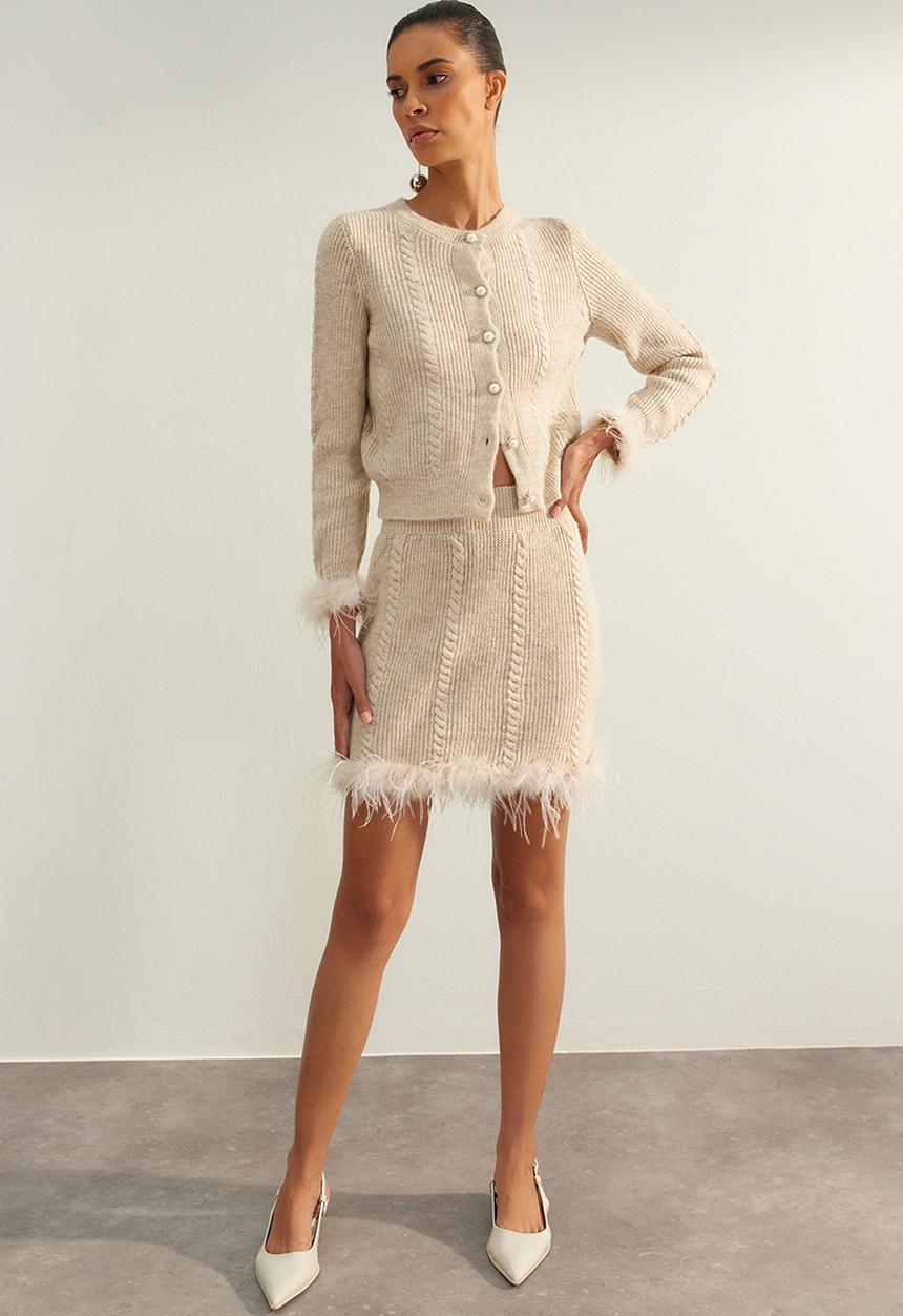 Trendyol - Limited edition knitwear set - mink