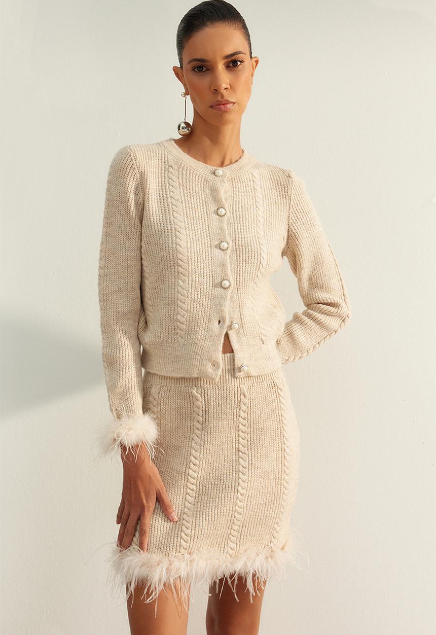 Trendyol - Limited edition knitwear set - mink