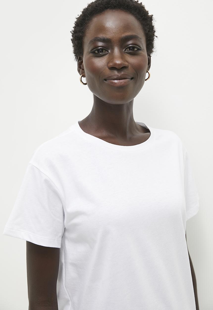 edit - Basic detail tee - white