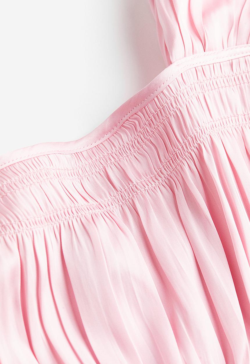H&M - Smocked top - light pink