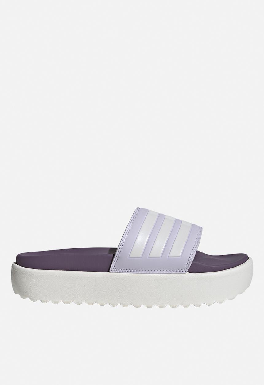 adidas Originals - Adilette platform - silver dawn/zero met./shadow violet