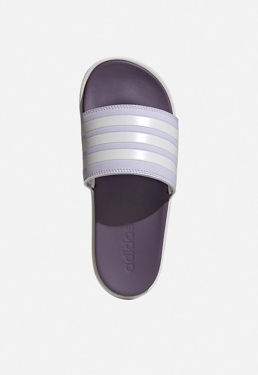 adidas Originals - Adilette platform - silver dawn/zero met./shadow violet