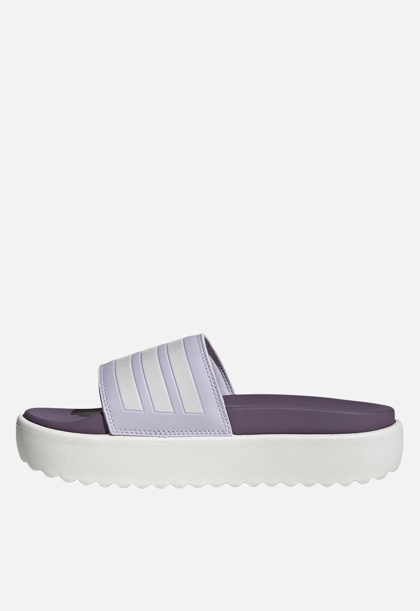 adidas Originals - Adilette platform - silver dawn/zero met./shadow violet