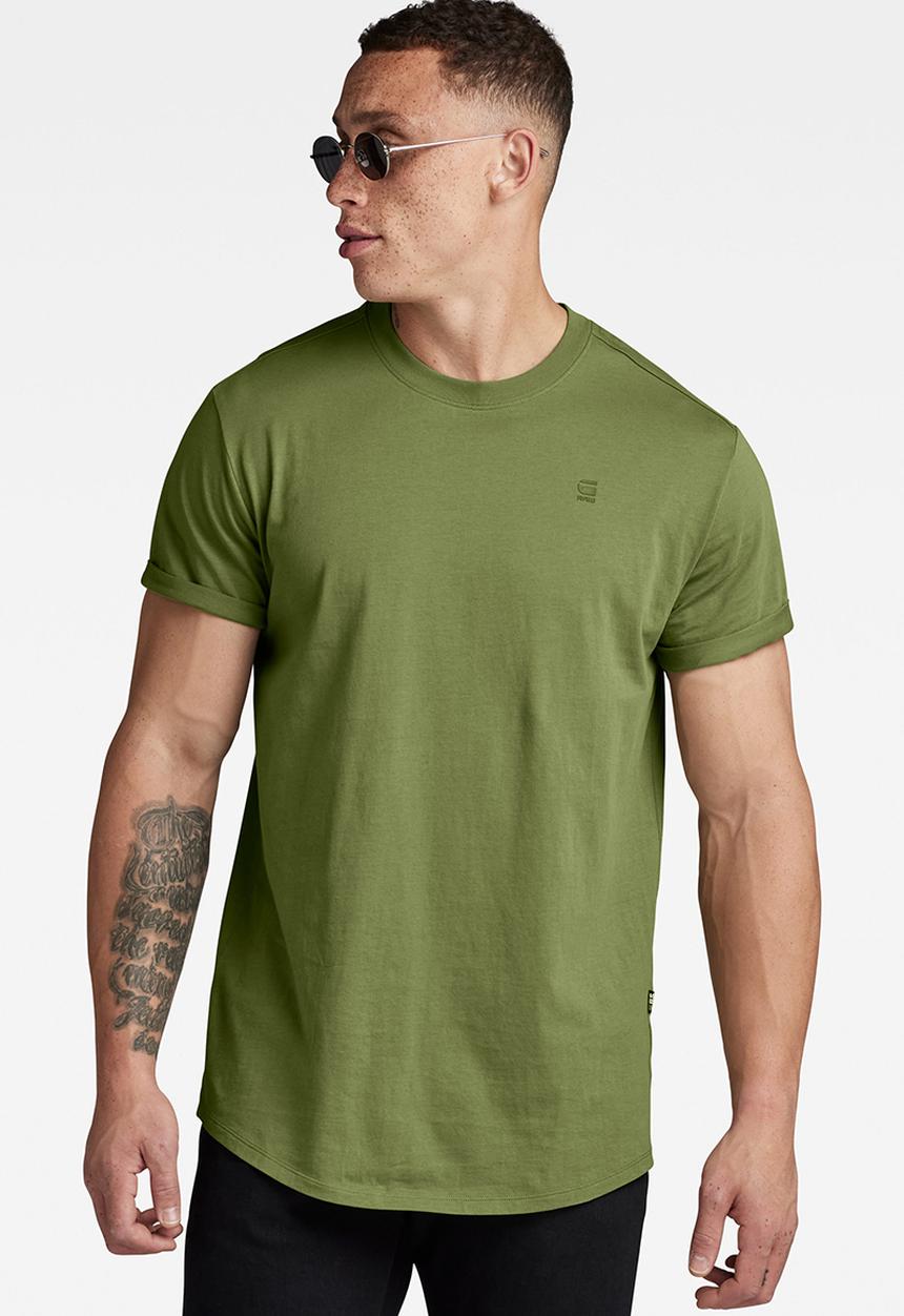 G-STAR - Lash r t short sleeve compact jersey o  - sage