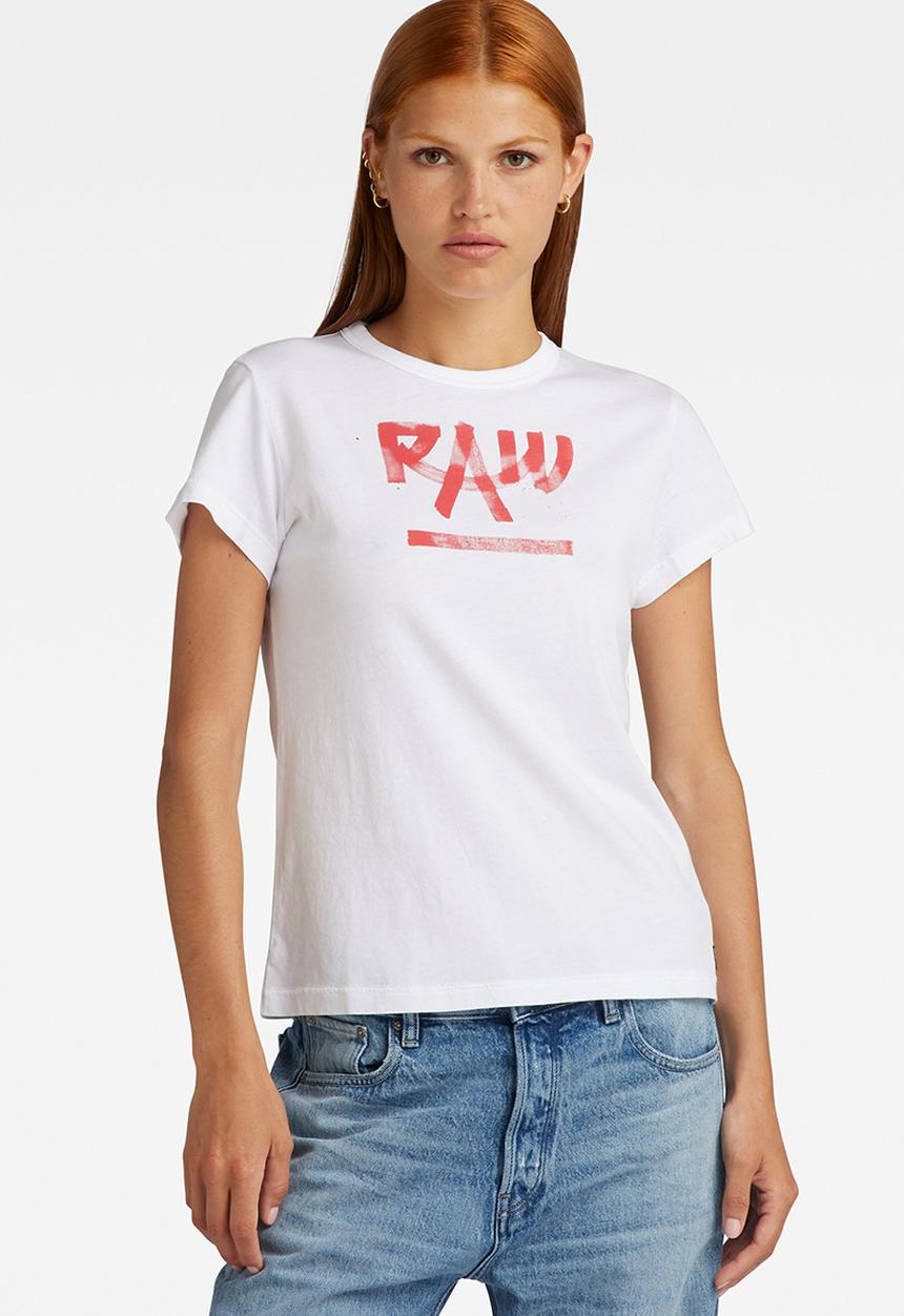 G-STAR - Calligraphy gr r t wmn - white