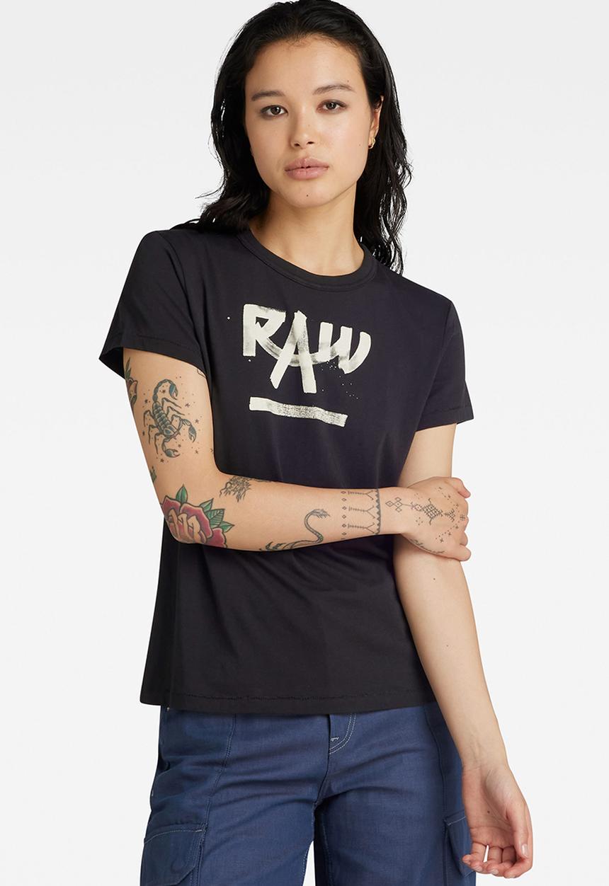 G-STAR - Calligraphy gr r t wmn - dk black