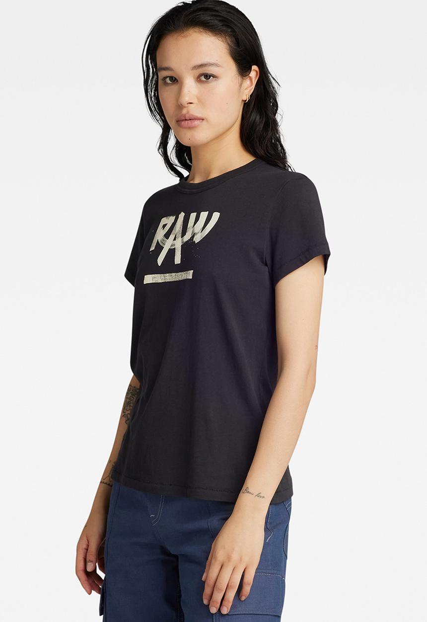 G-STAR - Calligraphy gr r t wmn - dk black