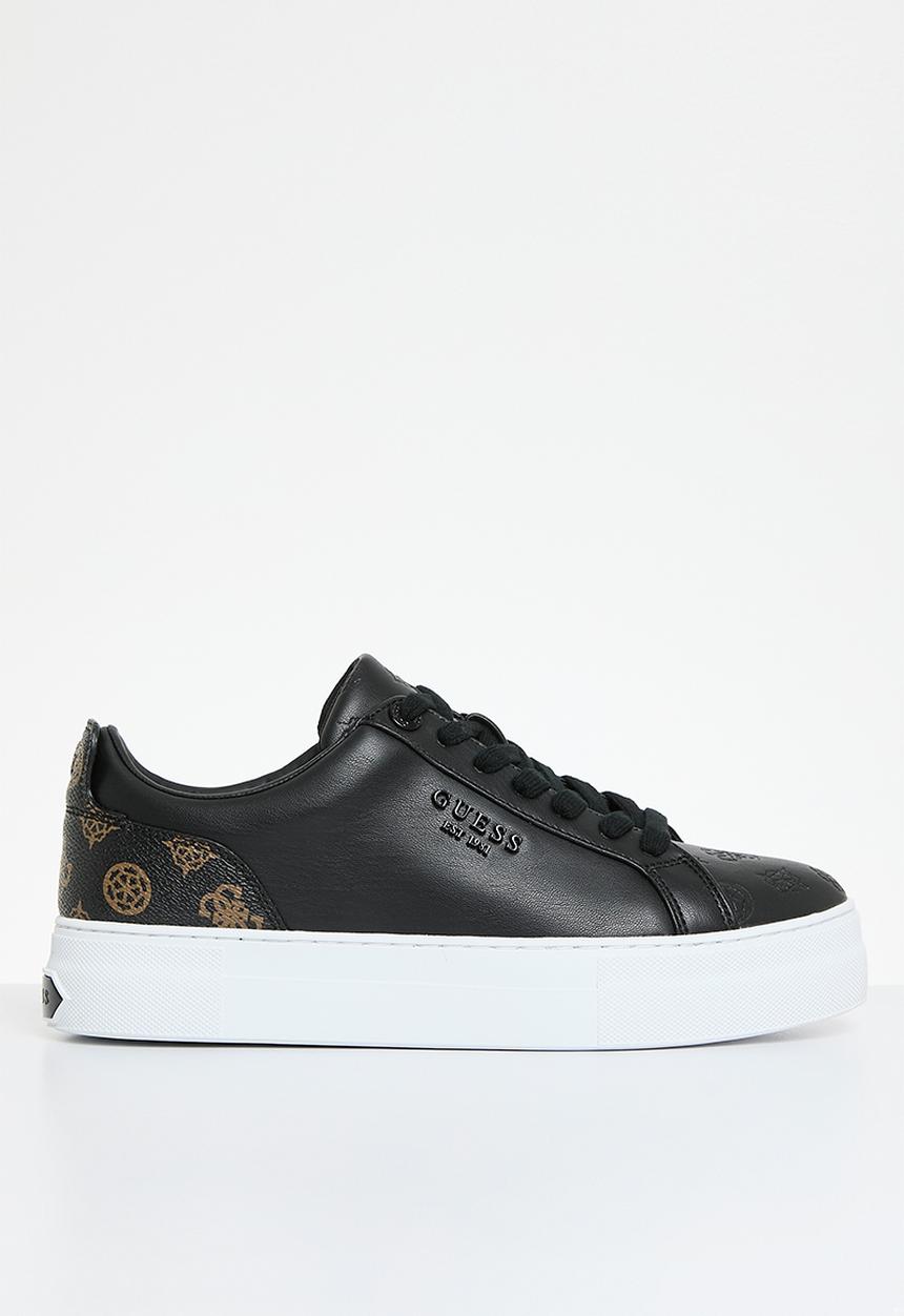 GUESS - Genza small peony sneaker - black & brown