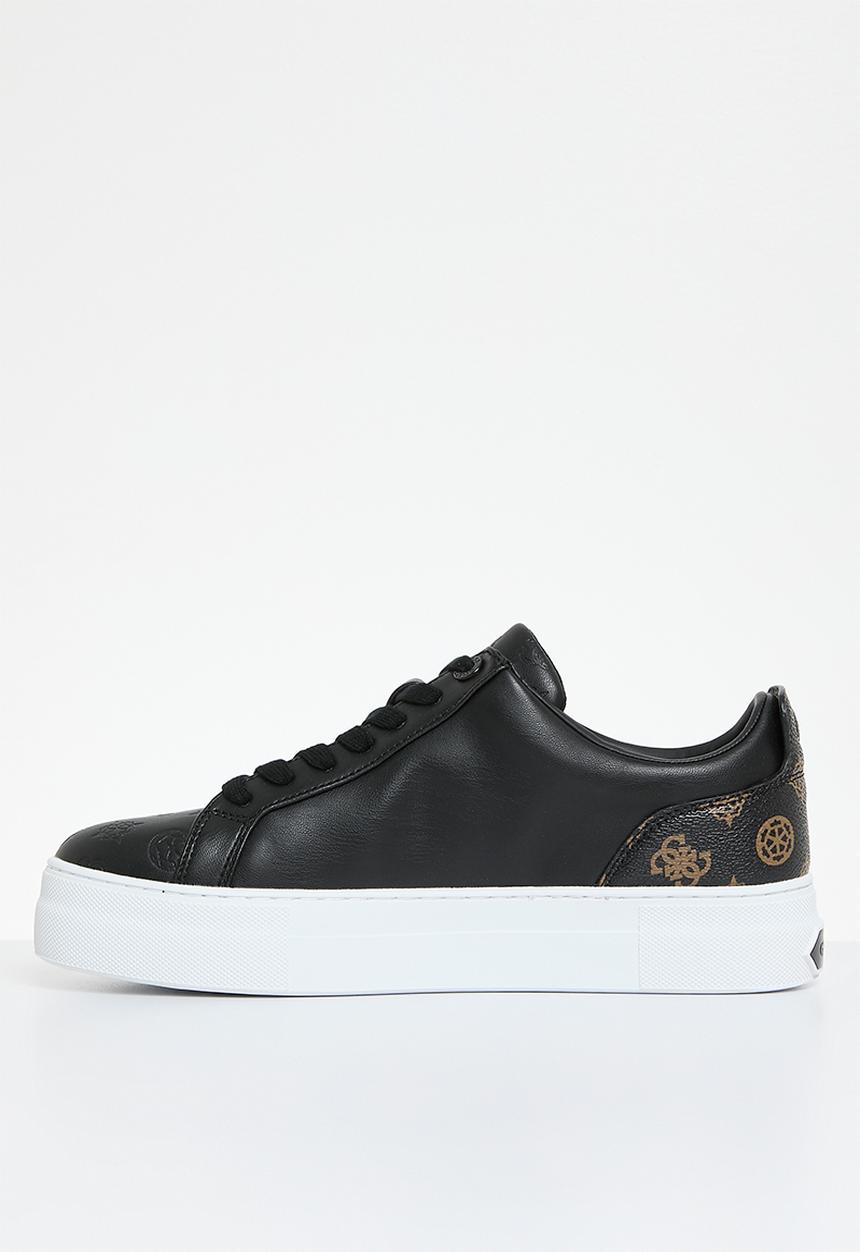GUESS - Genza small peony sneaker - black & brown
