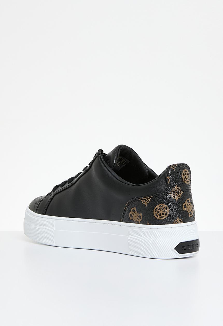 GUESS - Genza small peony sneaker - black & brown