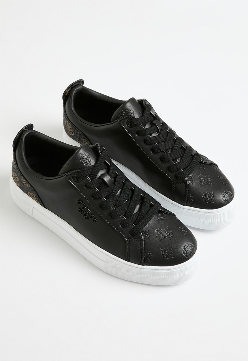 GUESS - Genza small peony sneaker - black & brown