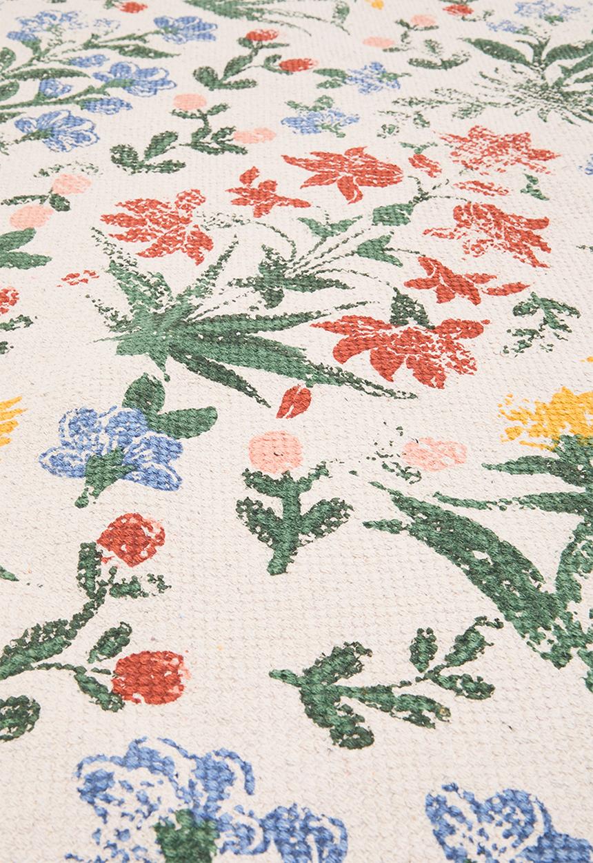 Sixth Floor - Cotton Botanical Rug - multi