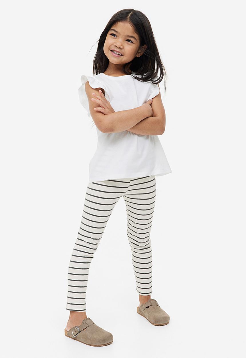H&M - 3-Pack jersey leggings - dark grey & light pink
