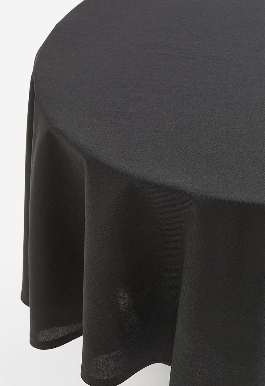 H&M - Round cotton tablecloth - dark grey