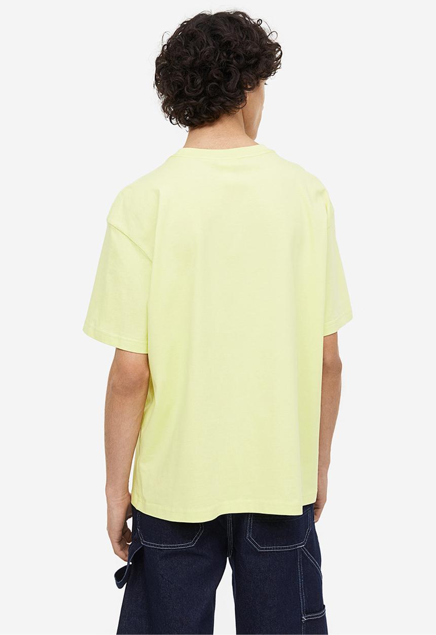 H&M - Loose fit printed T-shirt - light yellow sierra nevada