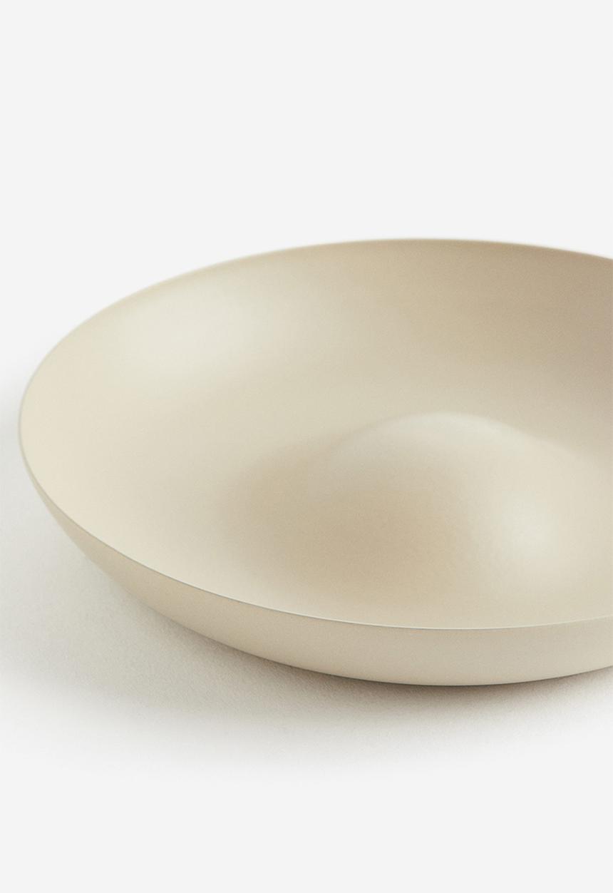 H&M - Metal bowl - light beige