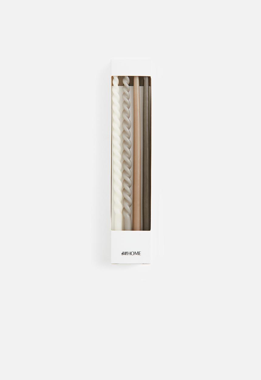 H&M - 8 Pack thin tapered candles - multi 