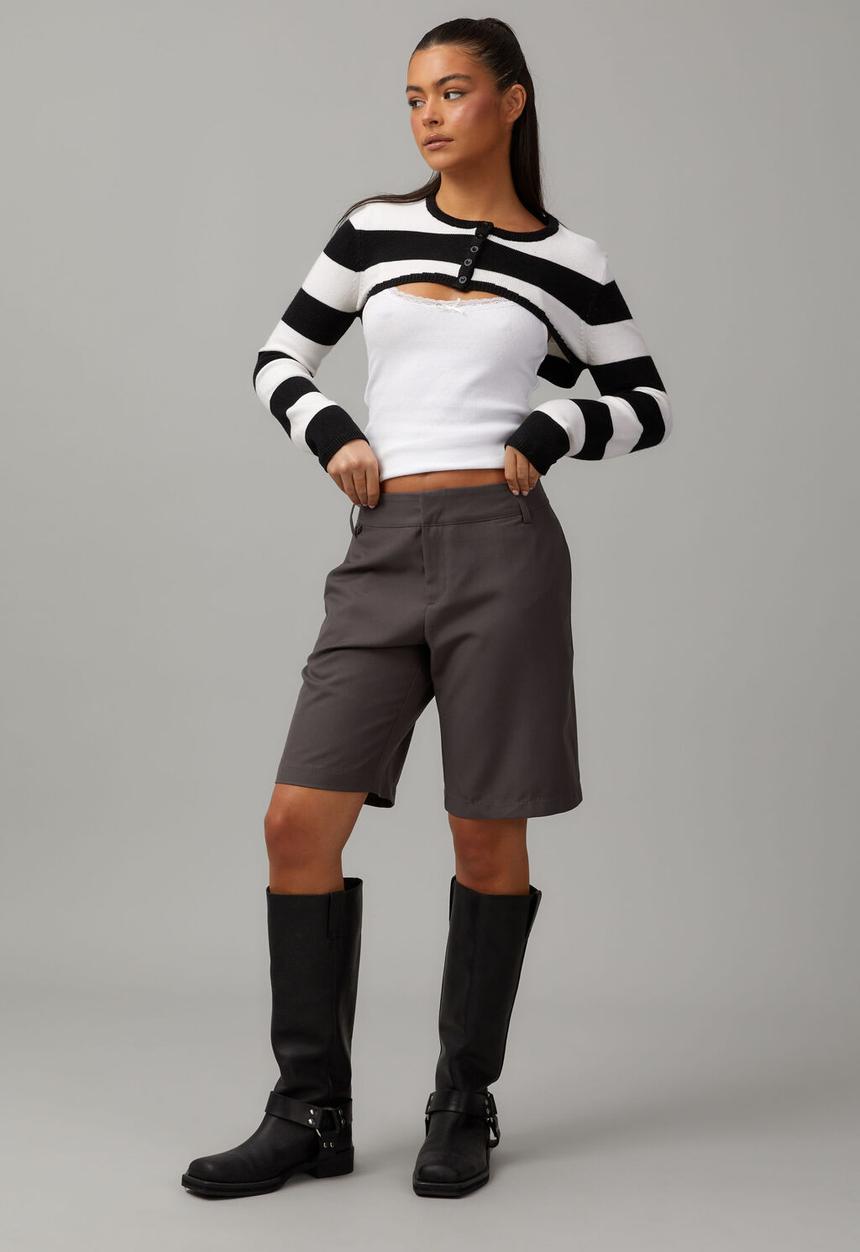 Factorie - Billie Trouser Short - charcoal