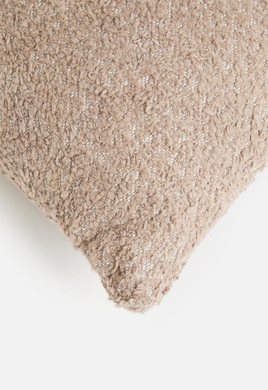 Sixth Floor - Sousse boucle cushion - chocolate