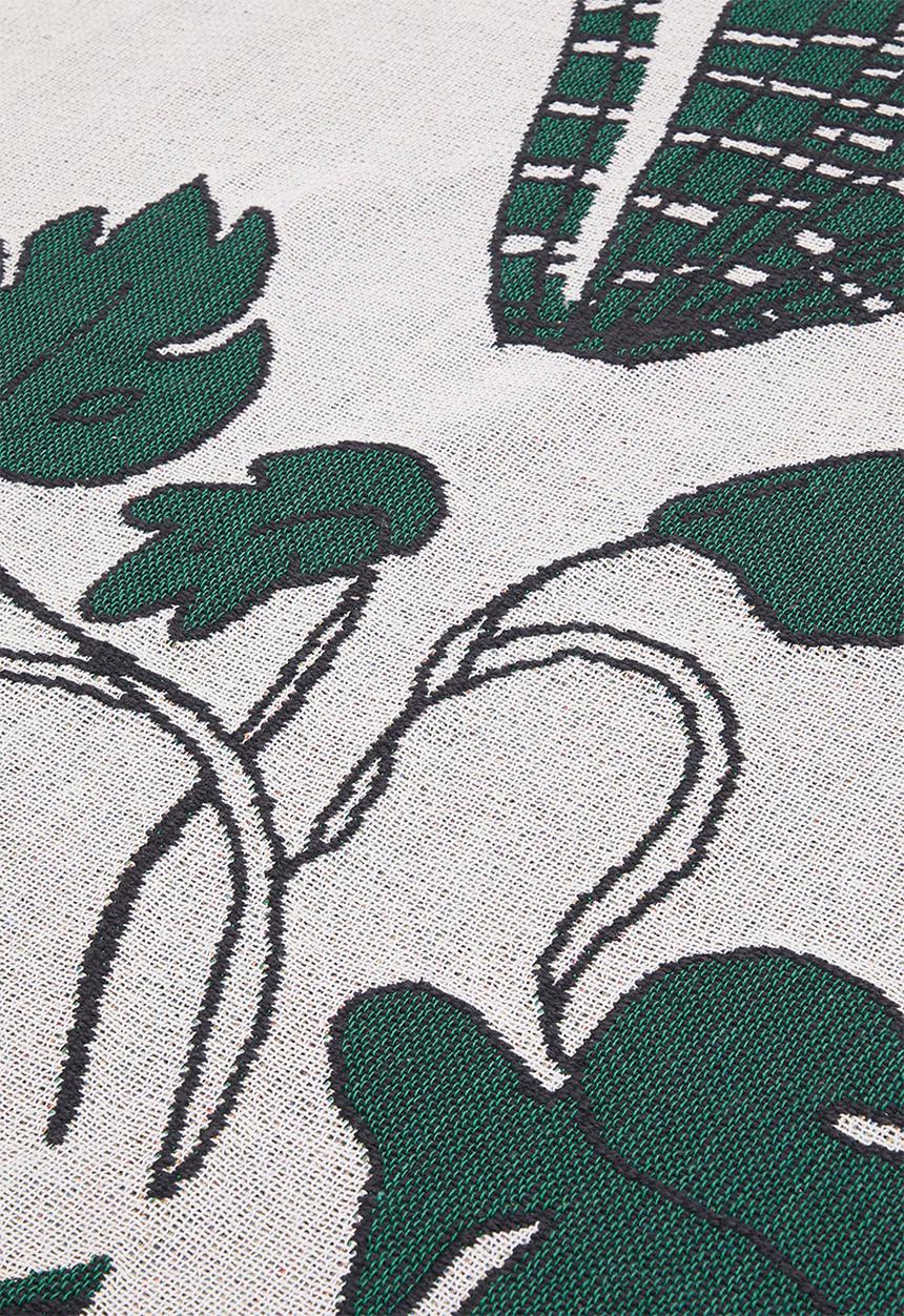 Sixth Floor - Foliage Cotton Jacquard Throw - Multi