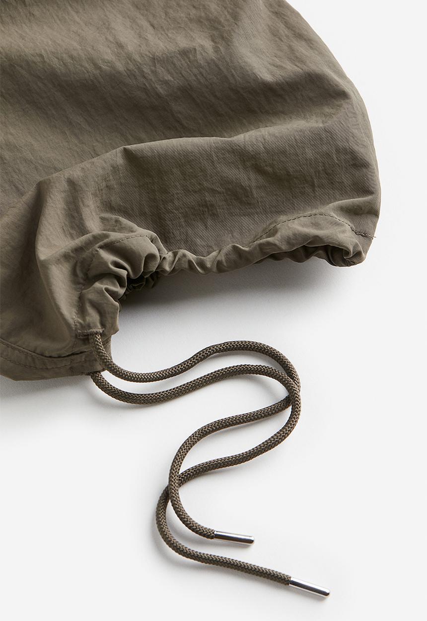 H&M - Nylon parachute trousers - dark greige