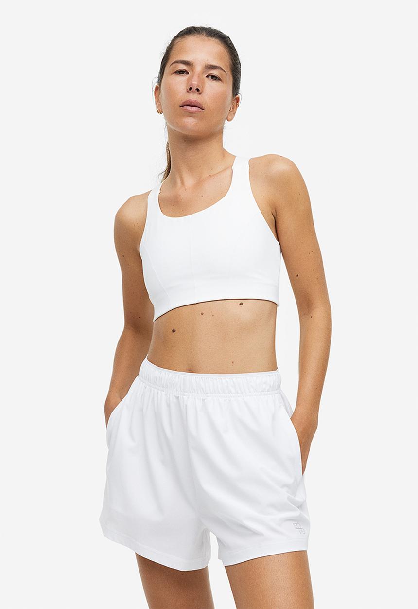 H&M - Drymove™ sports shorts - white