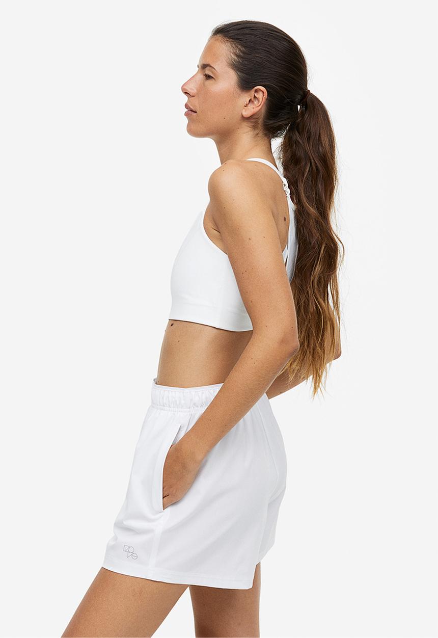 H&M - Drymove™ sports shorts - white