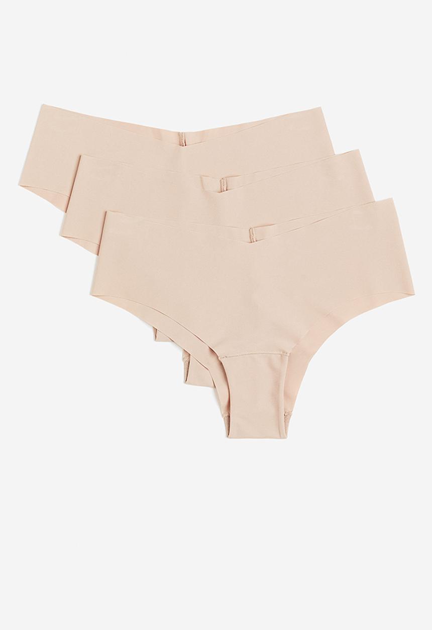 H&M - 3 Pack invisible hipster briefs - beige