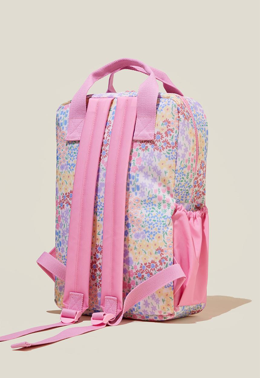 Cotton On - Kids carry all backpack - floral fields/blush pink