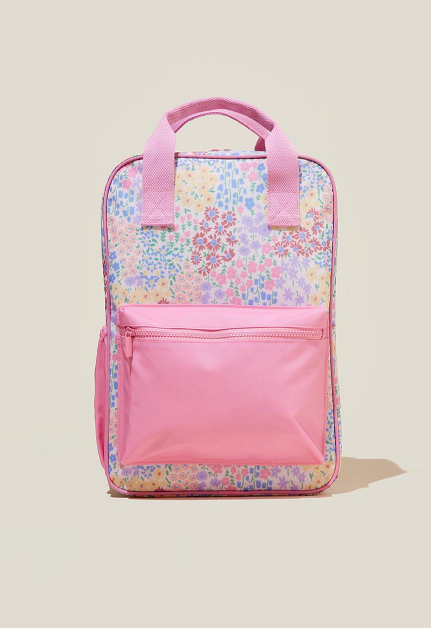 Cotton On - Kids carry all backpack - floral fields/blush pink